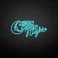 'Neon moon night' neon sign