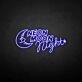 'Neon moon night' neon sign