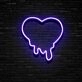 Melting Heart Neon Sign Add a romantic and whimsical vibe