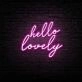 Hello Lovely Neon Sign Add a sweet and welcoming touch