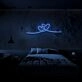 Double Heart Neon Sign Perfect for romantic and loving spaces