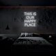 This Is Our Happy Place Neon Sign Create a warm and inviting atmosphere