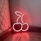 Cherry Neon Sign Add a playful and fruity touch