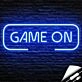 Game On Deep Blue Neon Sign Teen Dorm Room
