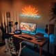 Golden Sun and Ice Blue Ocean Neon Sign Bedroom Living Room Business