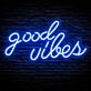 Good Luck and Blessings Neon Sign Home Office