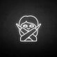 'NO' neon sign