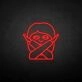 'NO' neon sign