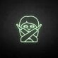 'NO' neon sign