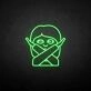 'NO' neon sign