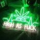 Green Leaf High As Fuck Game Room Bar