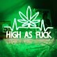Green Leaf High As Fuck Game Room Bar