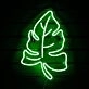 Green Leaves Neon Sign Home Natural Vibes