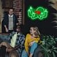 Green Octopus with Red Eyes Neon Sign Kids Room Fun