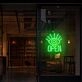 Green Open Eyes Neon Sign Teen Dorm Room Art