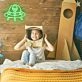 Green UFO Neon Sign Alien Theme Kids Room