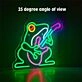Guitar-Playing Frogs Neon Sign Music Room Fun