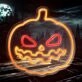 Halloween Pumpkins Neon Sign Trick or Treat