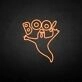 'BOO!' neon sign