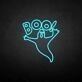 'BOO!' neon sign