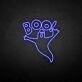'BOO!' neon sign