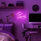 Howdy and Hat Deep Pink Bedroom Neon Sign Western Theme