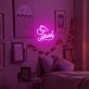 Howdy and Hat Deep Pink Bedroom Neon Sign Western Theme