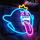 Ice Blue Anime Characters Neon Sign Teen Dorm Room Cool