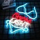 Ice Blue Bikini Light Bar Neon Sign Beach House Chic