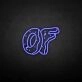 'OF' neon sign
