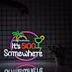 It's 5 O'clock Somewhere Green Coconut Beach Sun Wine Glass Neon Sign Bar Time