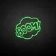 BOOM!' neon sign