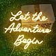 Let the Adventure Begin Neon Sign Kids Room Inspiration