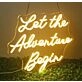 Let the Adventure Begin Neon Sign Kids Room Inspiration