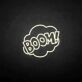 BOOM!' neon sign