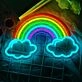 Lucky Rainbow Neon Sign Kids Room Joy