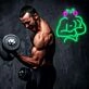 Rose Eyes and Green Muscle Frogs Neon Sign Kids Room Fun