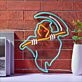 The Red-Eyed Wizard Neon Sign Fantasy Kids Room
