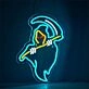 The Red-Eyed Wizard Neon Sign Fantasy Kids Room