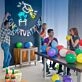 Throw Graduation Hats Neon Sign Celebration