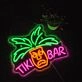 Tiki Bar Green Coconut Neon Sign Tropical Party