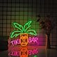 Tiki Bar Green Coconut Neon Sign Tropical Party