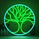 Towering Trees Neon Sign Nature Inspired