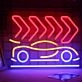 Traveling Cars Neon Sign Road Trip Theme