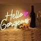 Warm White Hello Gorgeous Neon Sign Bedroom Charm