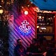 White Anchor with Red Fuck It and Dark Blue Let's Drink Neon Sign Bar Fun