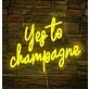 Yes to Champagne Neon Sign Celebration