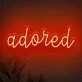 Brighten Up Your Space: Adored LED Neon Sign for Home Decor, Office Vibes, and Party Ambiance.