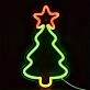 Brighten Your Holidays: Back Plate LED Neon Sign Light Christmas Tree for Festive Home, Office, and Store Decorations.