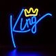 Enhance Your Bedroom, Bar, or Wedding Ambiance with the Backboard LED Neon Light King Bedroom